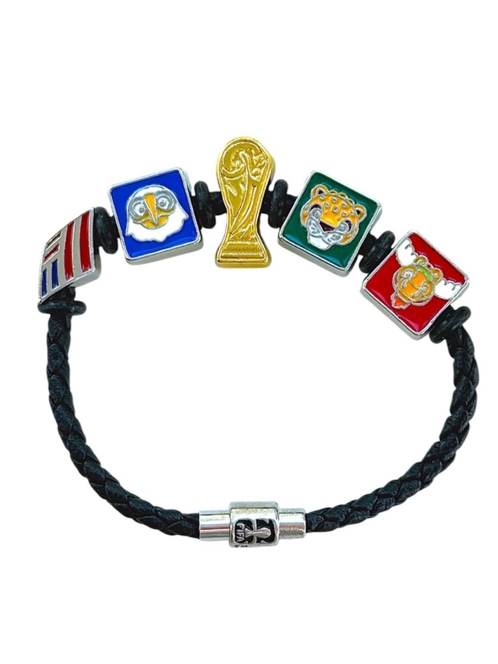 FIFA World Cup Bracelet 2026 BofA enamel charm braided bracelet FIFA World Cup